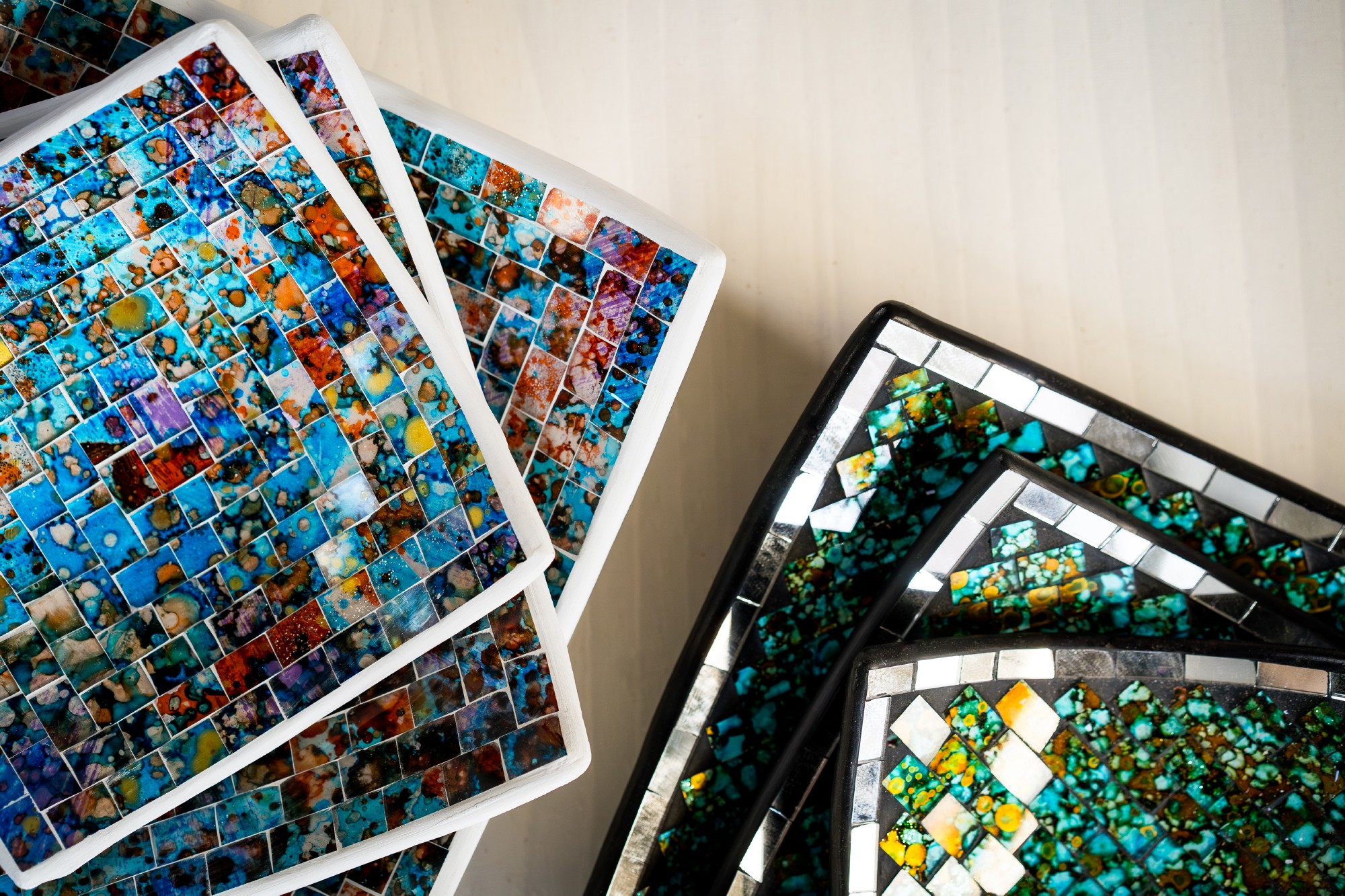 Mosaikteller 'Dali', in 3 Größen von fischer's lagerhaus