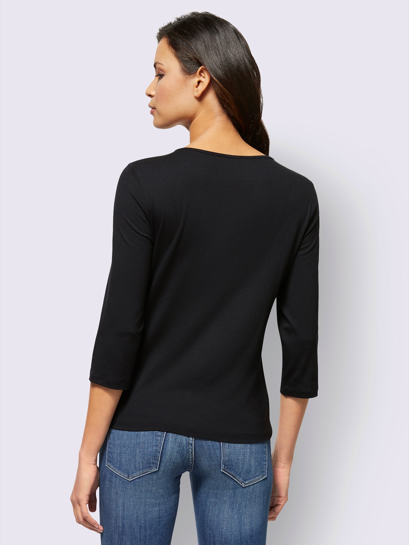 T-shirt à manches 3/4 95% viscose