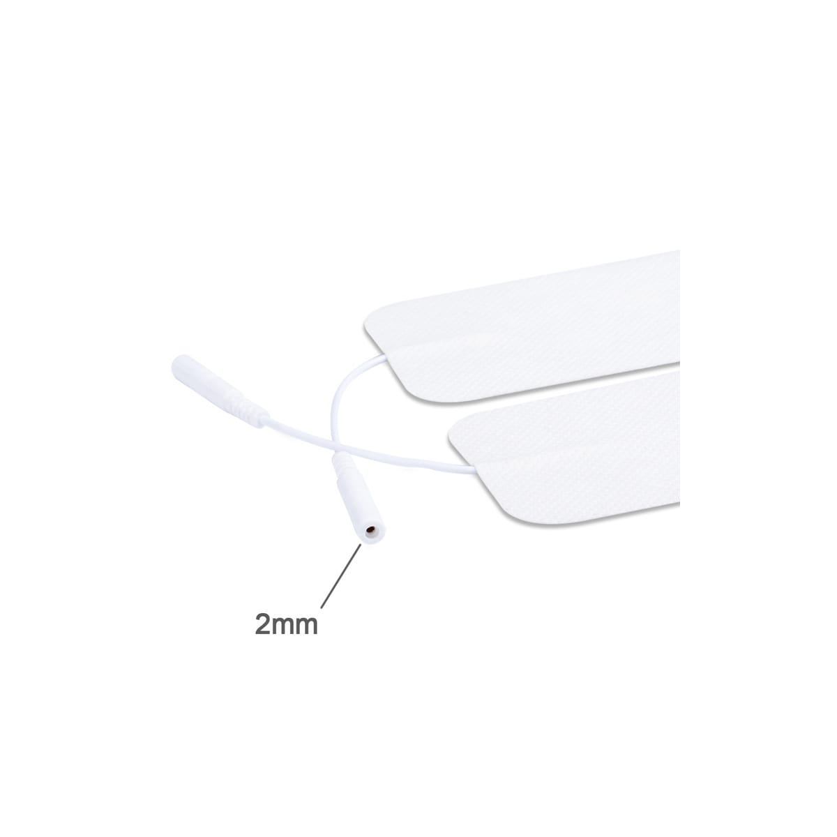 10-pack TENS/EMS elektrodeputer - Elektroder for massasjeinstrumenter Hvit