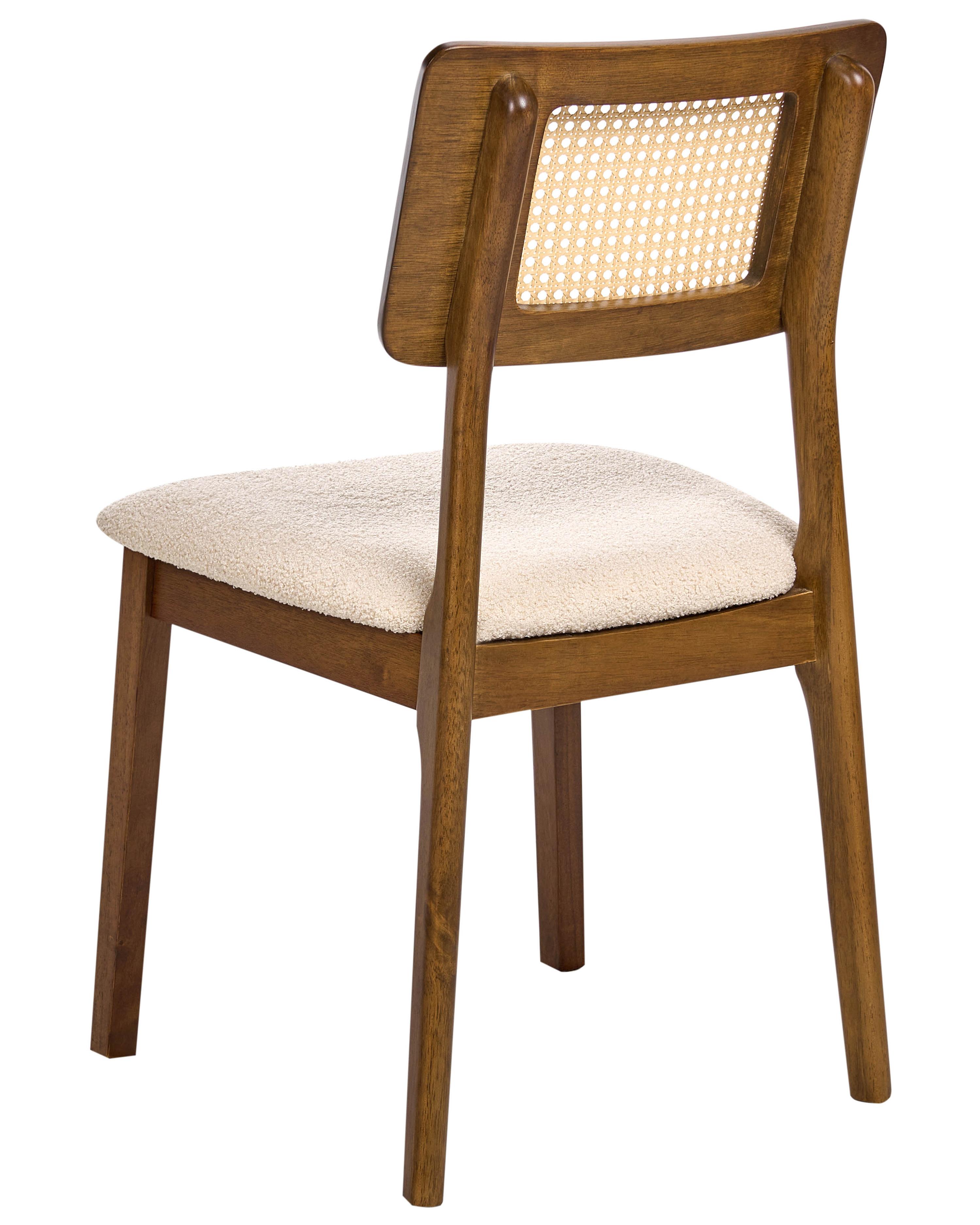 Set van 2 eetkamerstoelen EMBAR Hout Bruin