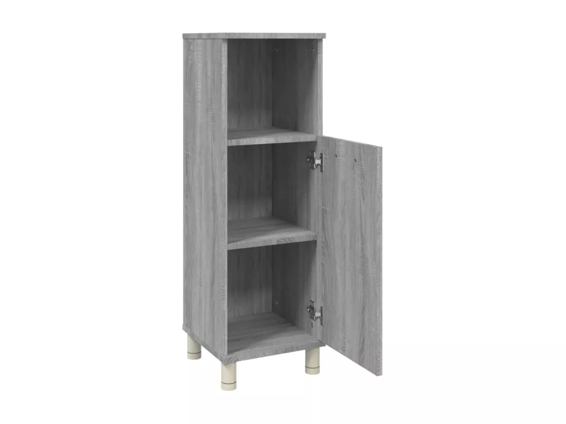 Armoire de bain Sonoma gris 30x30x95 cm Bois d'ingénierie