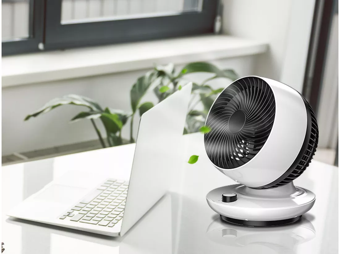 Ventilateur de table à oscillation verticale