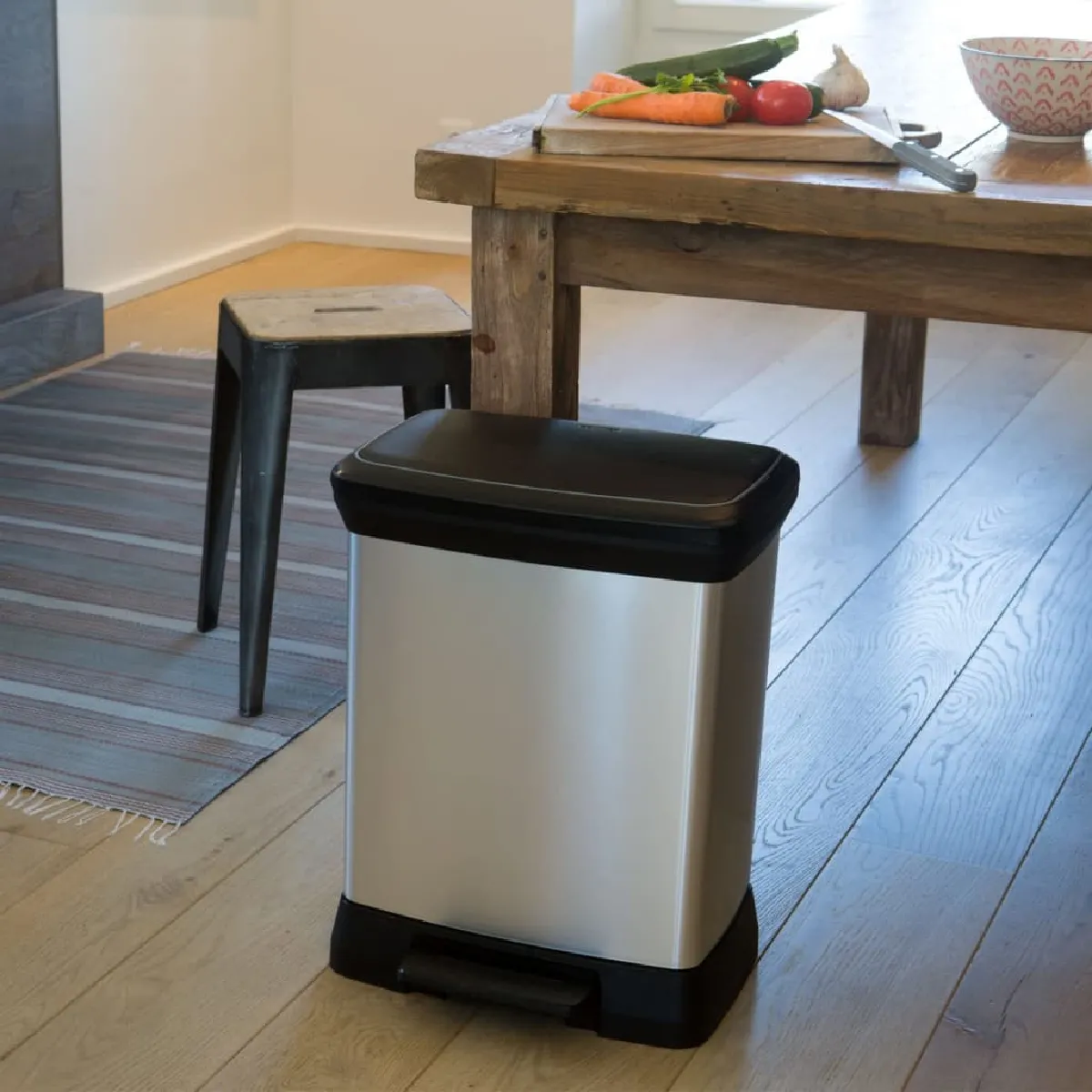 Curver Deco Rectangulaire - 30L - Argenté