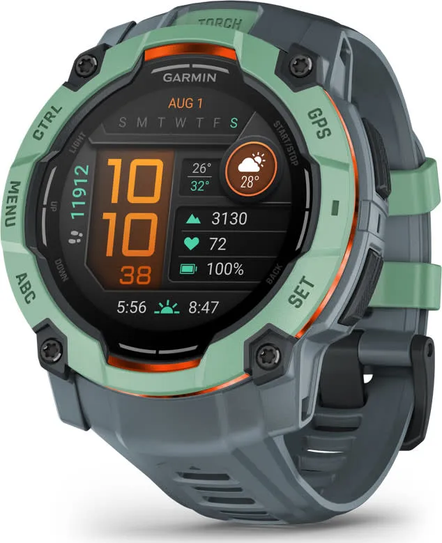 Garmin Instinct 3 AMOLED, 50mm Neotropic Bezel With Twilight Band