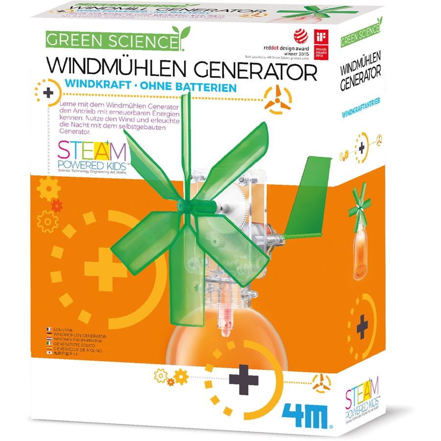 4M Green Science - Windmühlen Generator Mehrfarbig