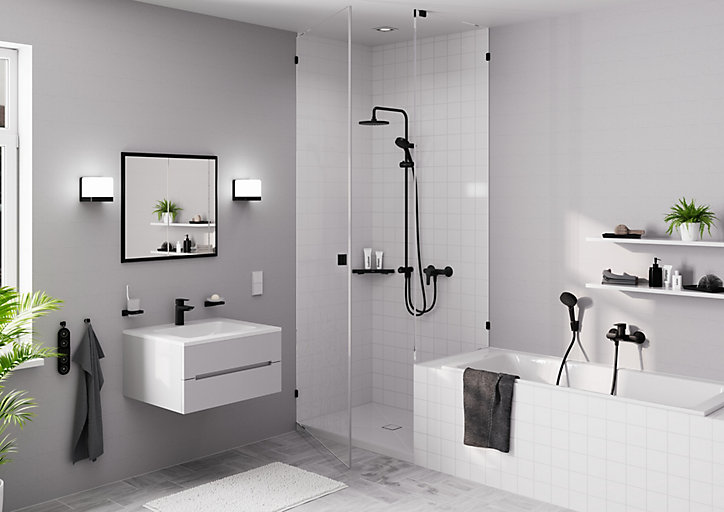 Douchette à main noir mat Vernis Blend 100 Vario Hansgrohe