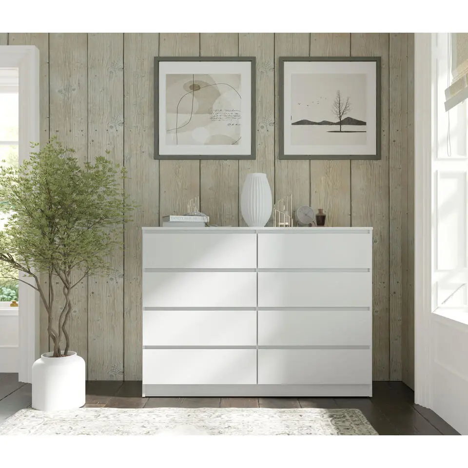 Maja dressoir S8 140 cm wit mat