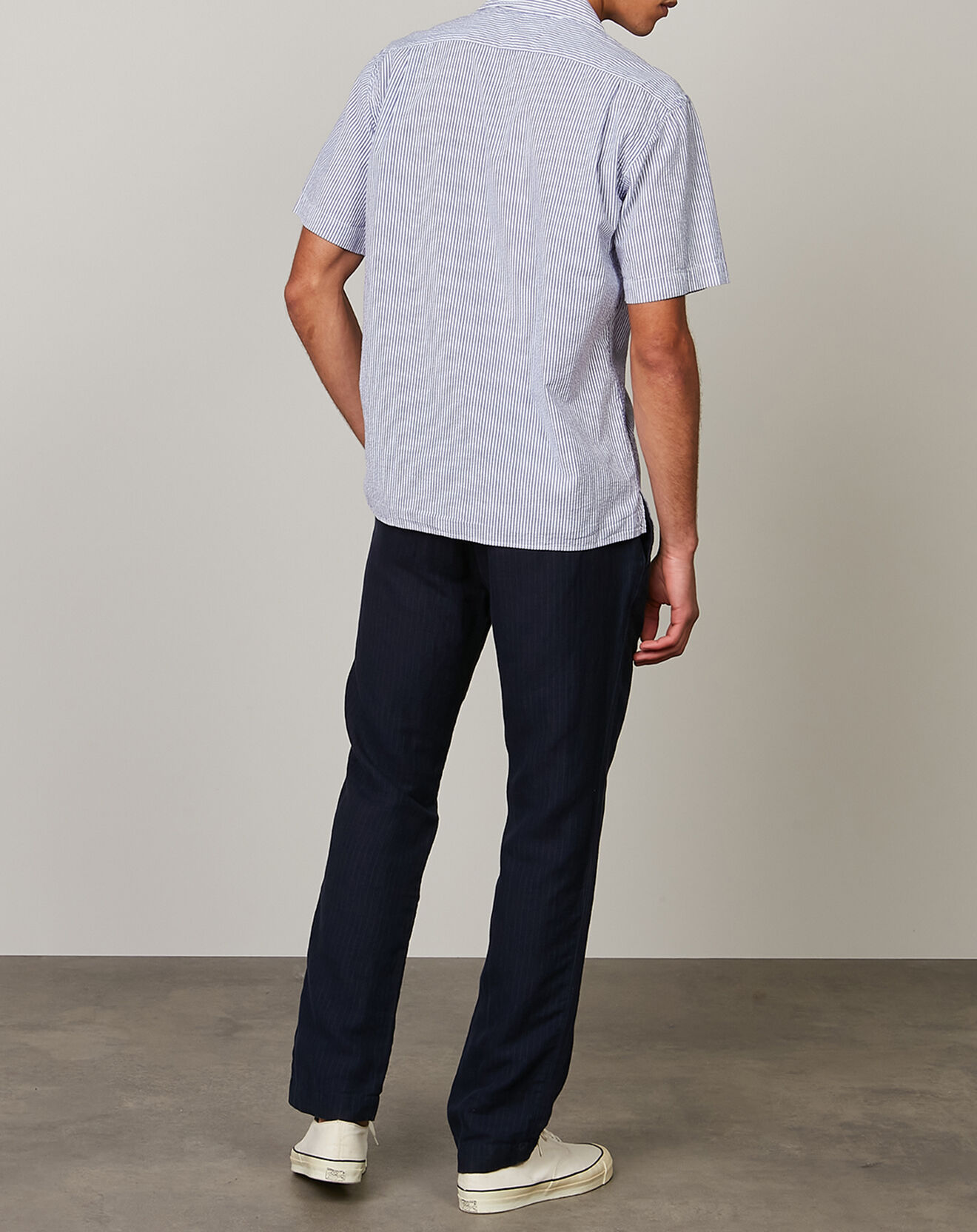 Hartford Chemise regular Palm bleue