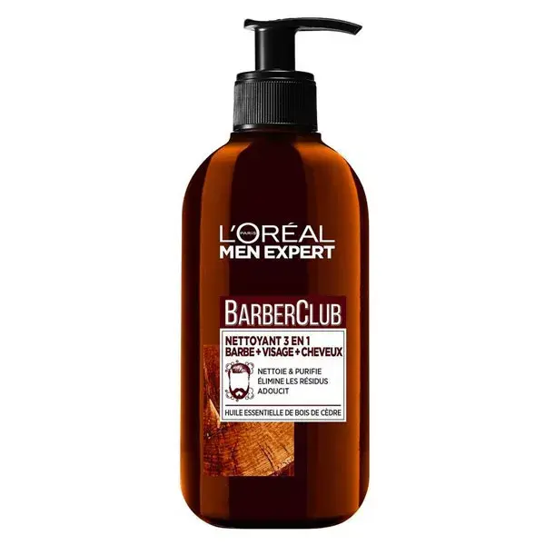 L'Oréal Men Expert Hairstyle BarberClub Gel de Limpeza 3 em 1 200ml