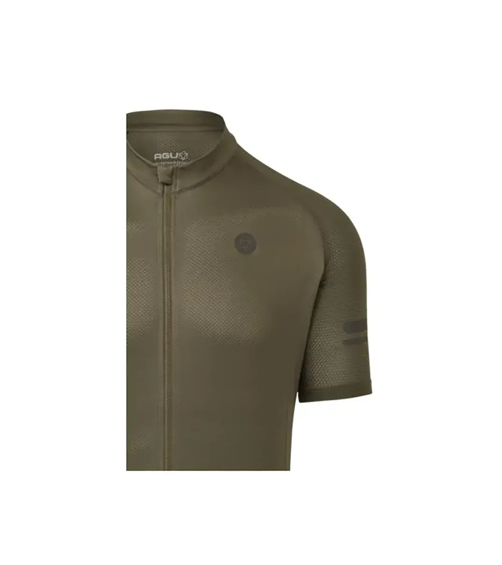AGU Core Essential Fietsshirt Korte Mouwen Groen Heren