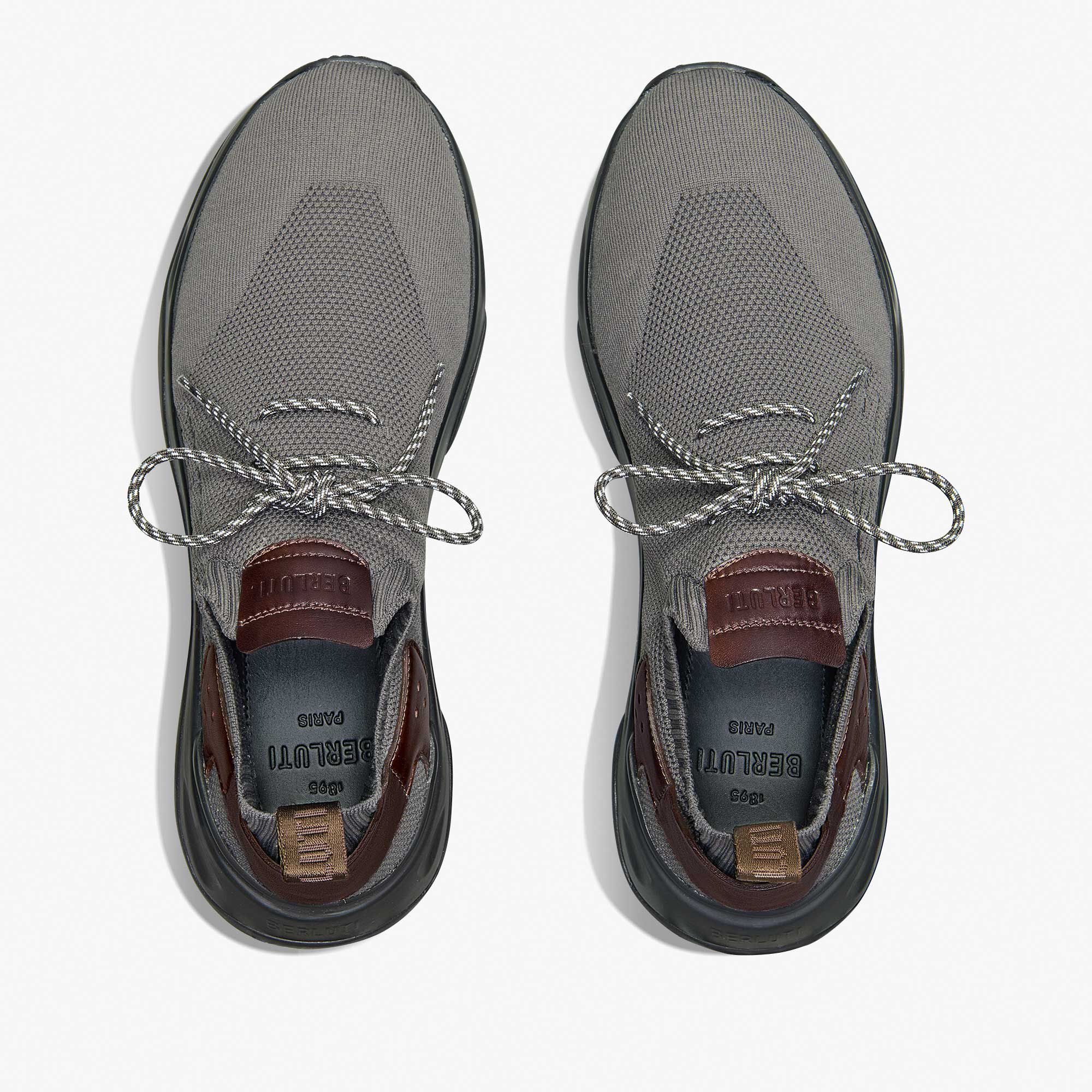 Sneaker Shadow En Scritto Knit Et Cuir