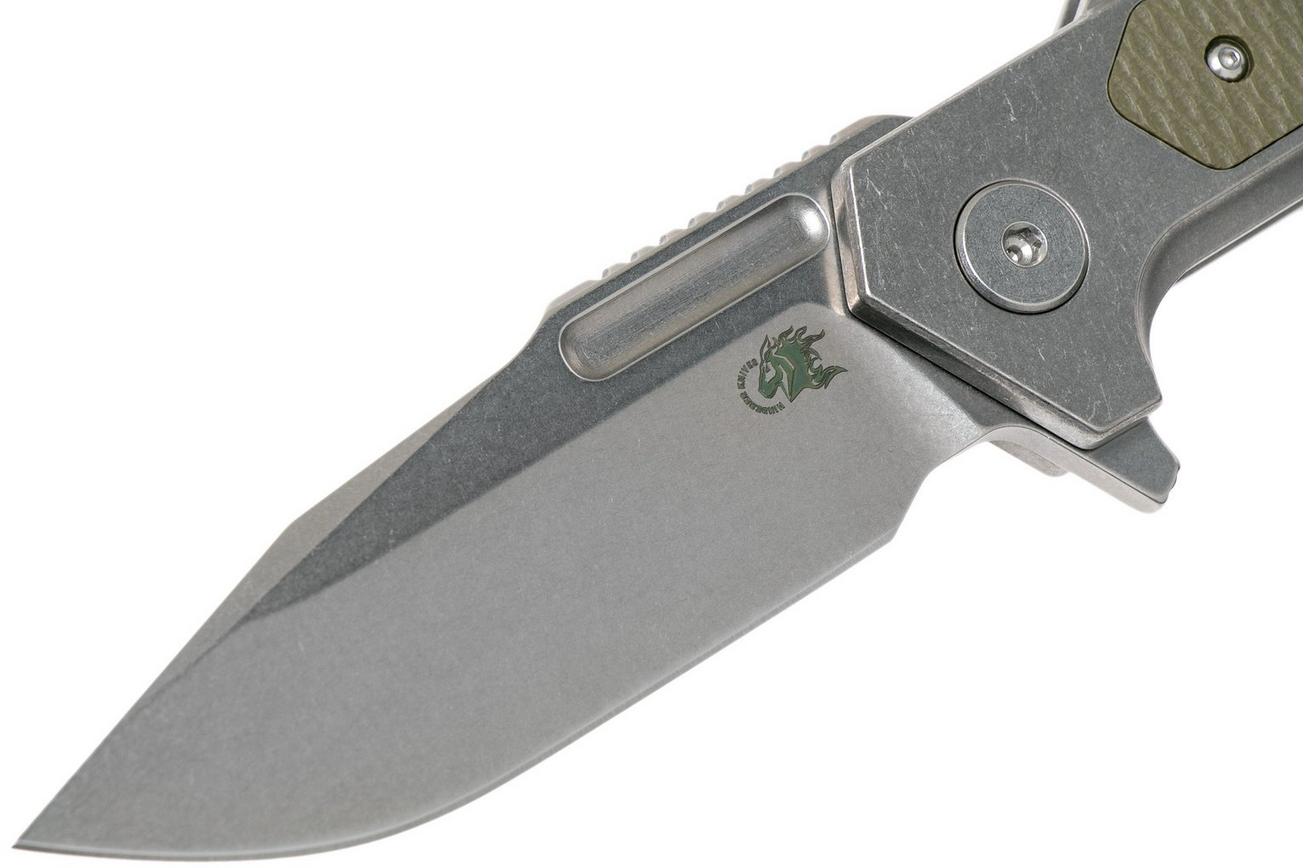 Rick Hinderer Fulltrack Spearpoint 20CV OD Green G10 zakmes