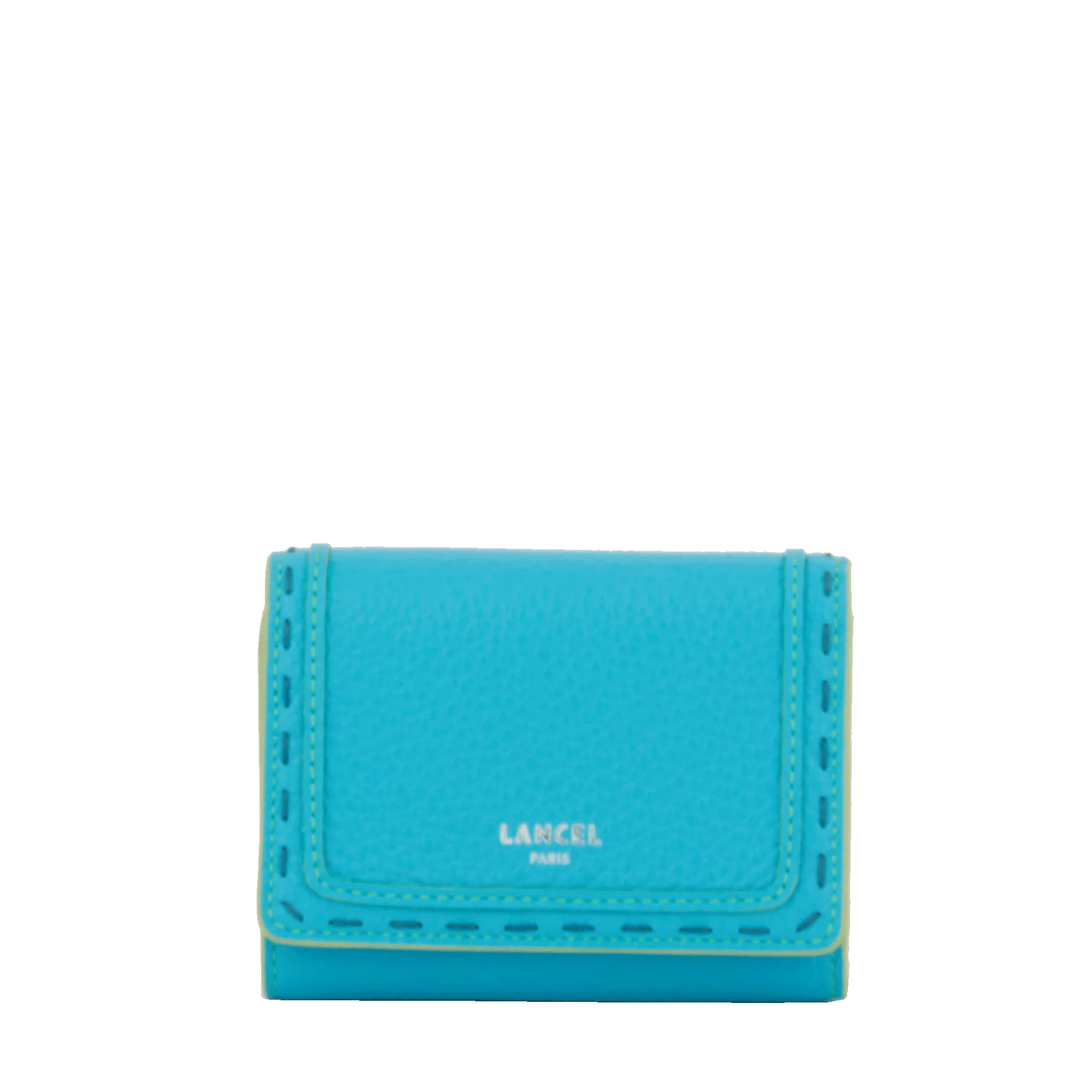 Portefeuille compact medium rabat Premier Flirt de Lancel-Bleu ocean