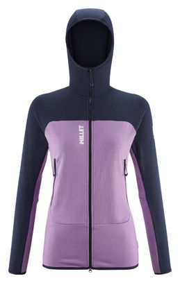 Polaire à Capuche Femme Millet Fusion Grid Violet