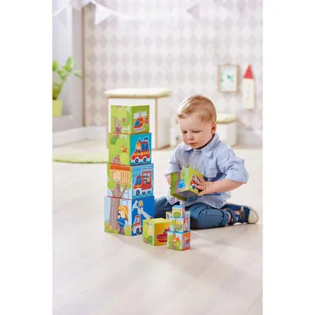 HABA 304238 Stapelwürfel Feuerwehr