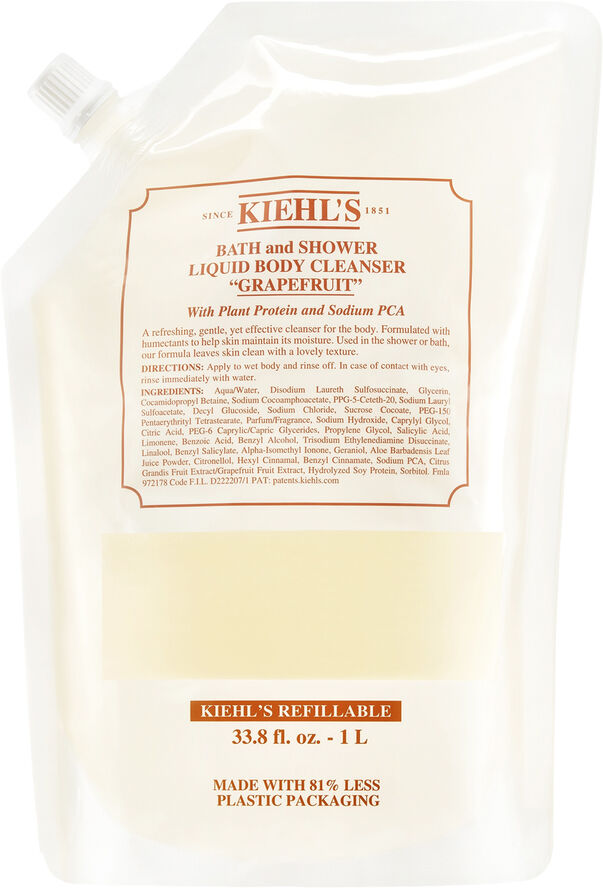 Kiehl's Bath and Shower Liquid Body Cleanser Grapefruit Refill
