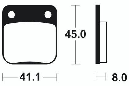 Plaquettes de freins Tecnium MX/Quad métal fritté - MO36