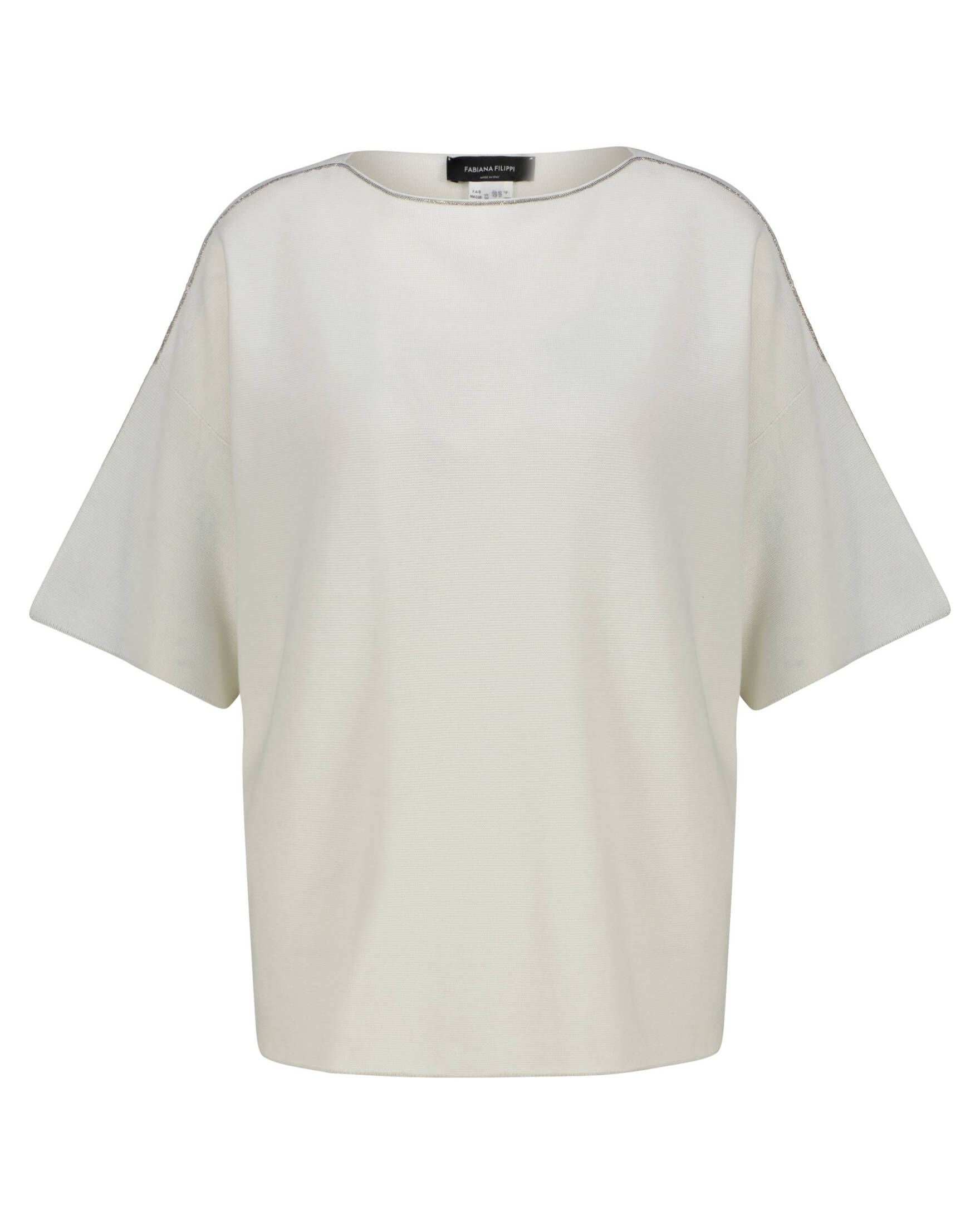 Fabiana Filippi| Damen Strickpullover aus Baumwolle Kurzarm