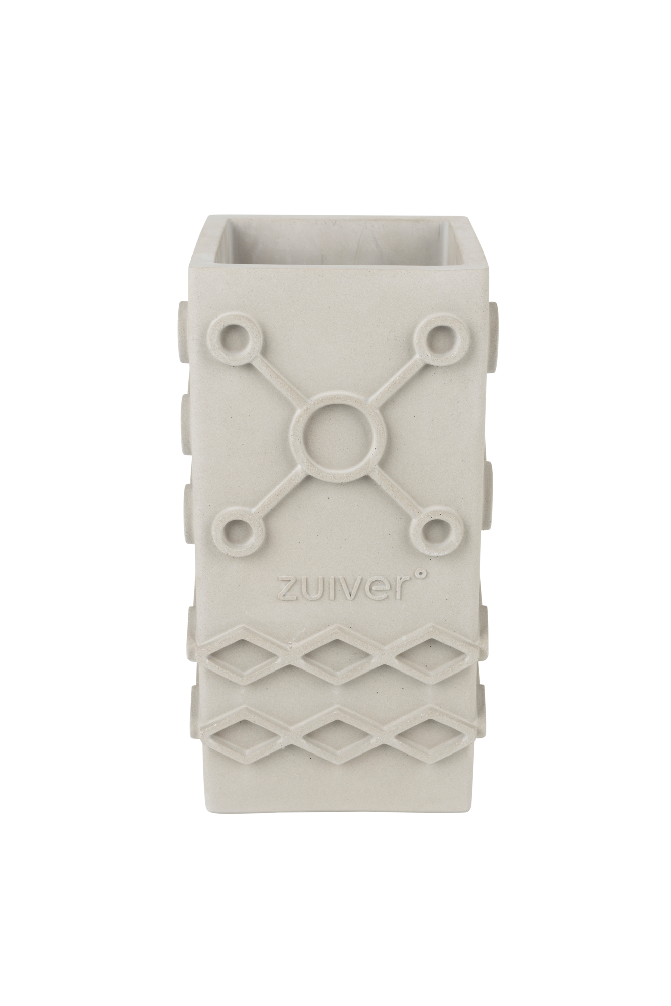 VASE GRAPHIC SQUARE GREY