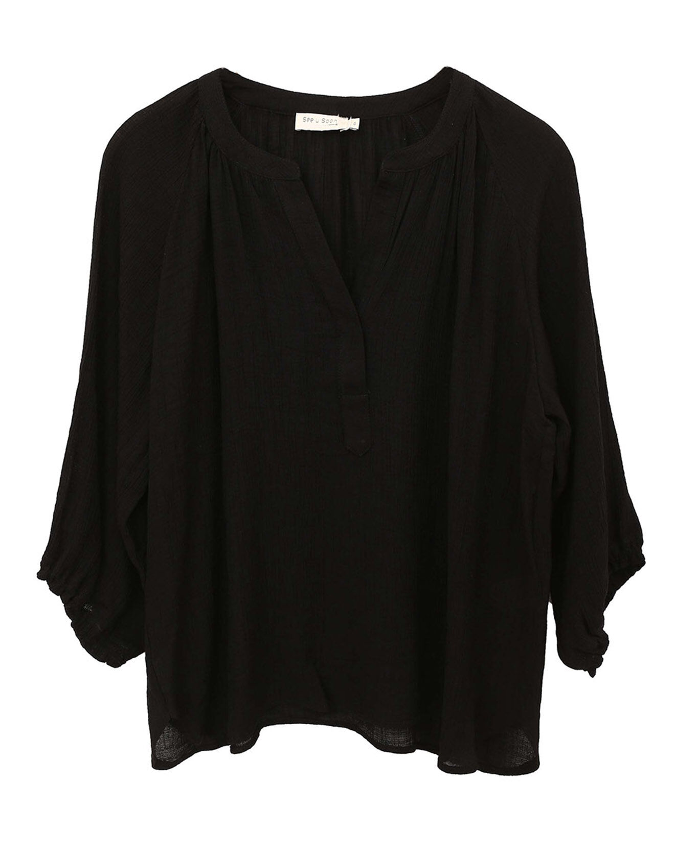 See u Soon Blouse Sandrine noire