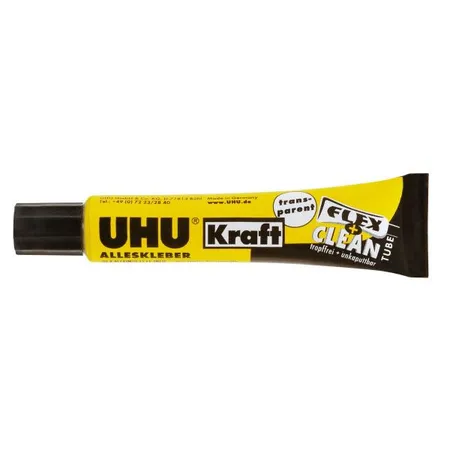 UHU Alleskleber Kraft transparent 18g Flex+Clean Tube