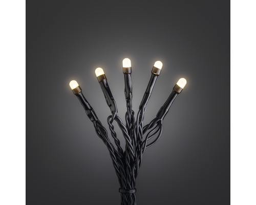 Konstsmide Micro LED lichtsnoer 19,04 m + 10 m aansluitdraad 120 LED's amberkleurige lichtkleur