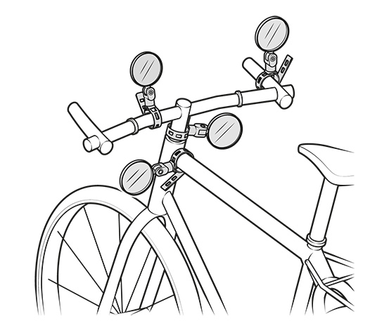 Mini-Fahrradspiegel