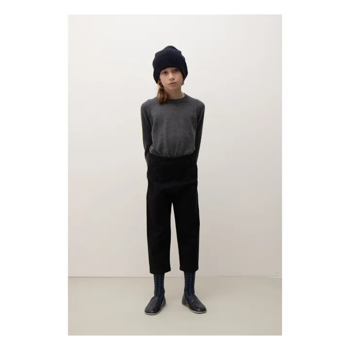 Caramel Pull Mérinos Keira | Gris chiné