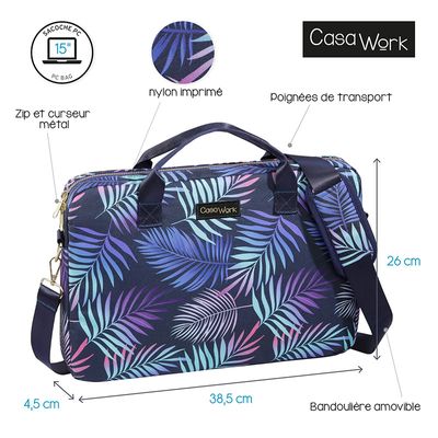 Viquel Casawork - Sacoche pour ordinateur portable 15″ - Tropical Night