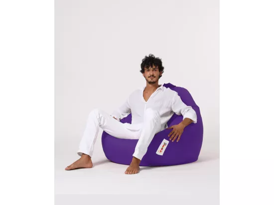 Pouf poire violet Premium XXL