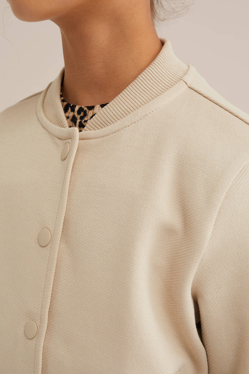 WE Fashion sweatvest beige