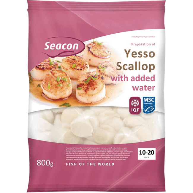 Seacon Japanse Sint-Jakobsschelpen 10/20 800g (Nettogewicht)