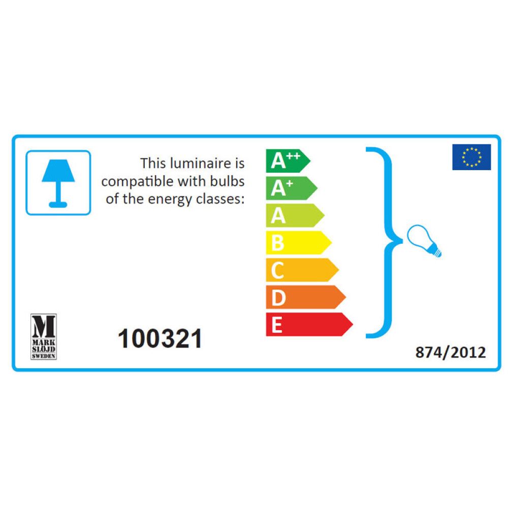 VEGGLAMPE MARKSLÖJD JONNA HVIT IP23