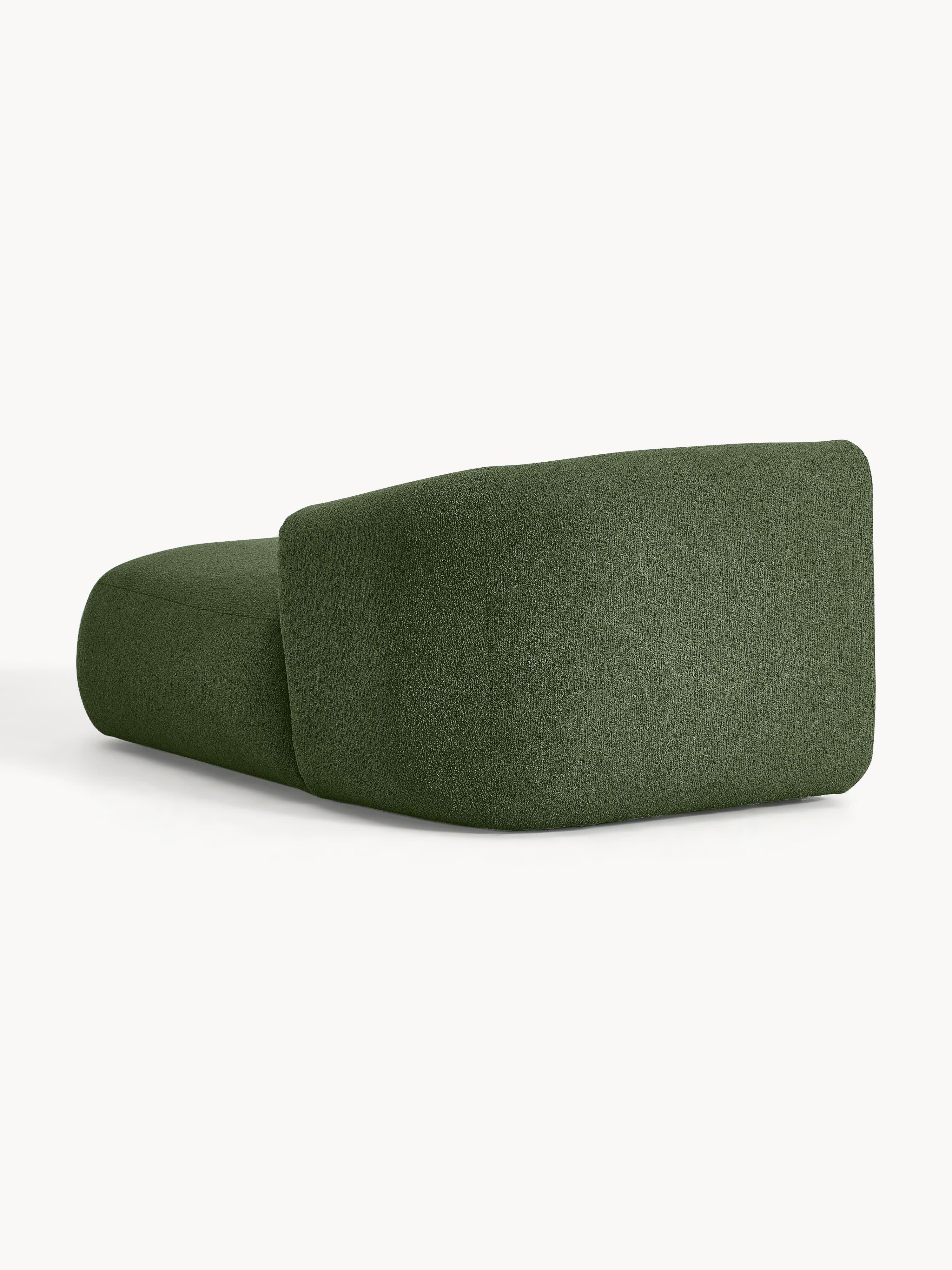 Chaise longue hoekmodule Sofia uit bouclé