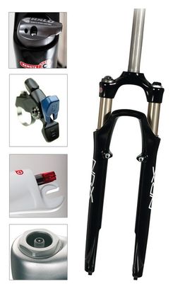 Fourche SR SUNTOUR NRX-E RL R lite 700mm | 1''1/8 | V-Brake | 63mm | Noir