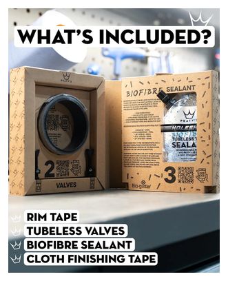 Kit de Conversion Tubeless Peaty's DH / Enduro MTB Wide 35 mm