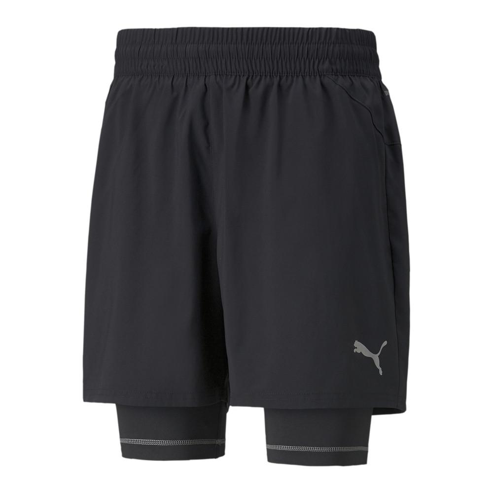 Puma Short de Running Noir Homme Puma Run Graf 2 in 1