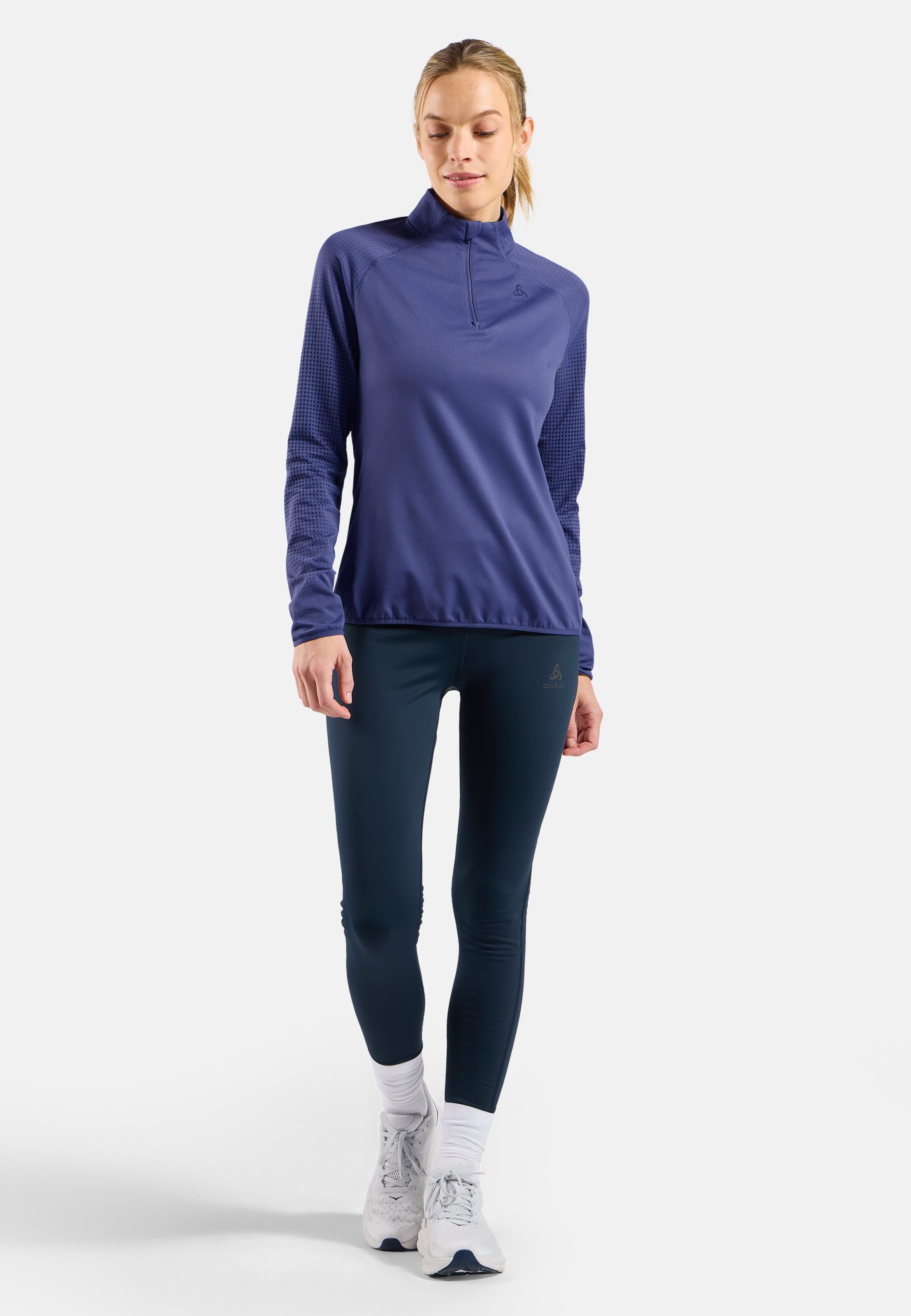 Zeroweight Warm Laufoberteil mit Halbreissverschluss 2.0 in Skipper Blue