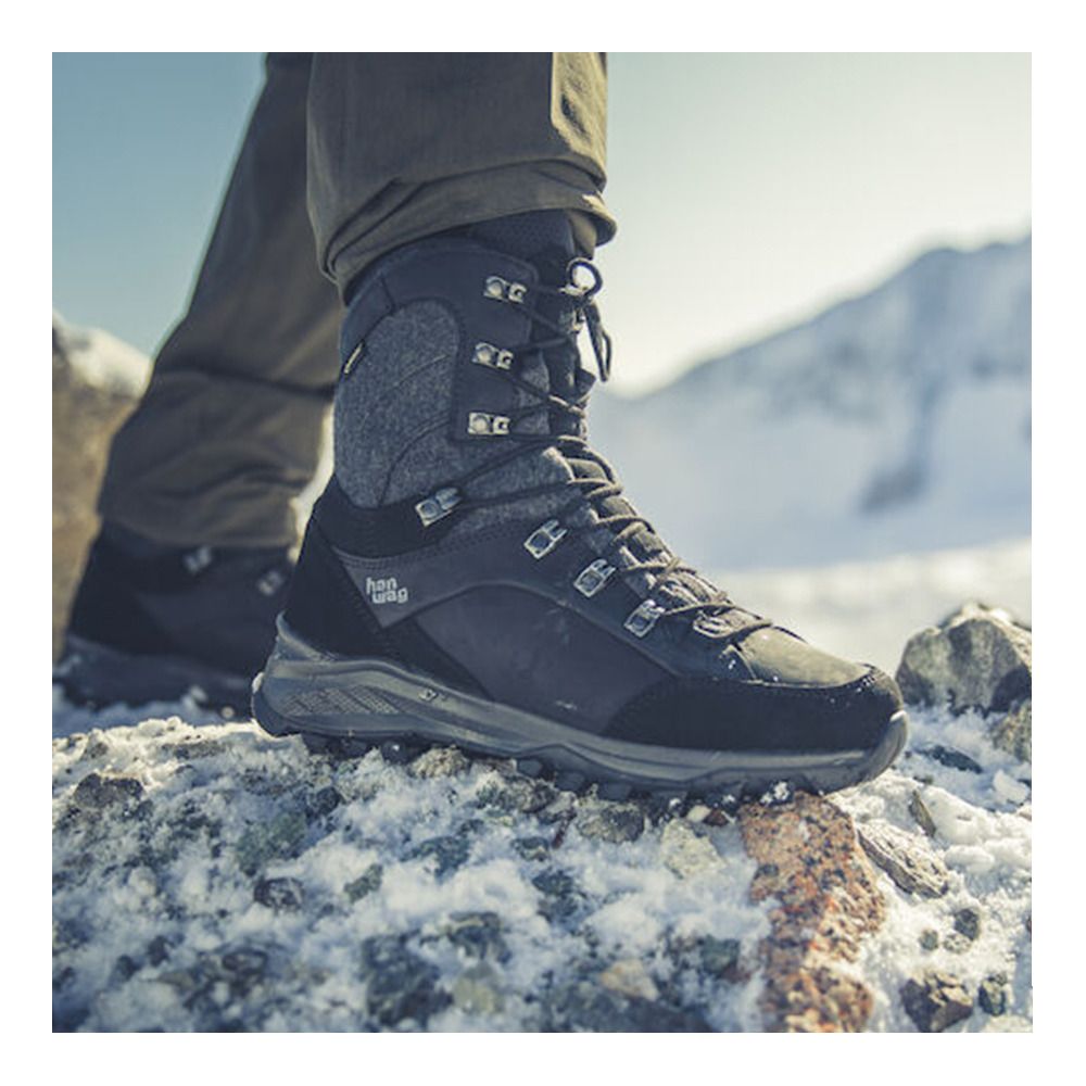 Hanwag BANKS WINTER GTX - Chaussures randonné Homme black/asphalt