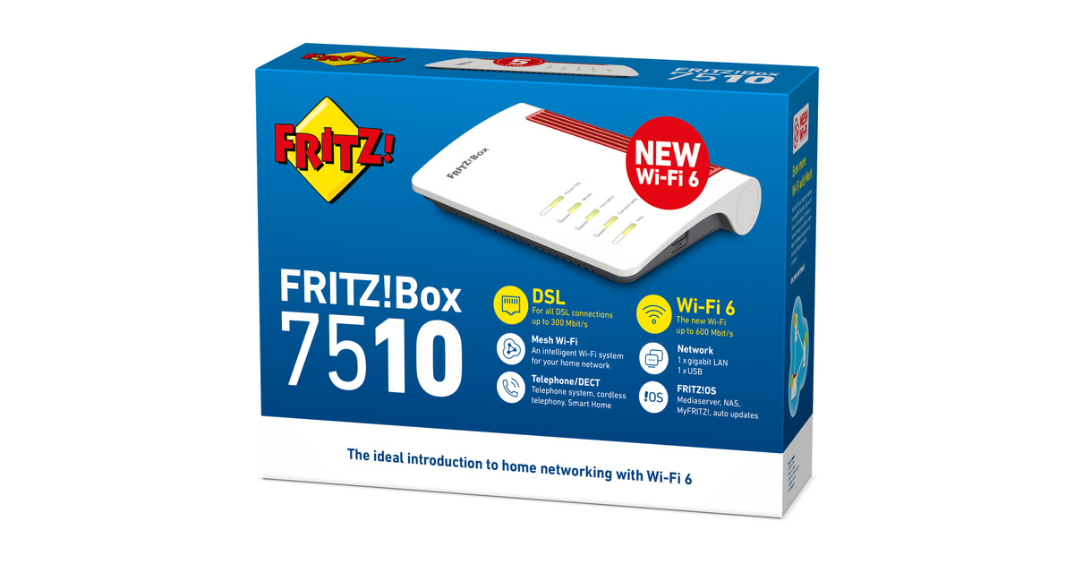 FRITZ!Box 7510 Edition International router  (Rood)