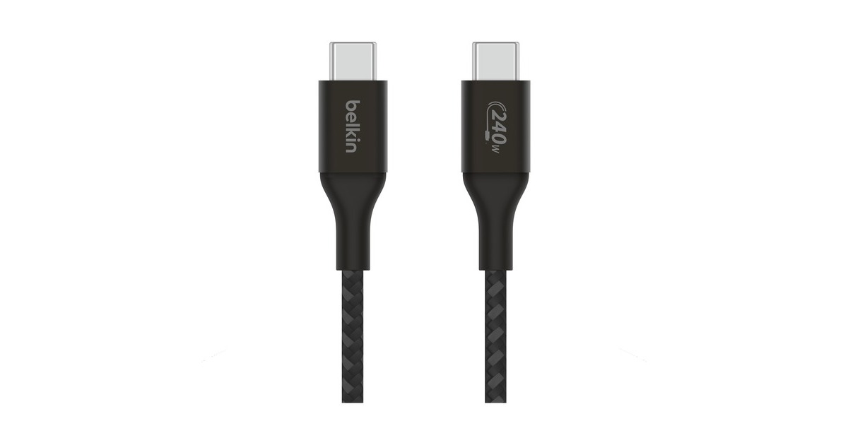 BelkinBoostCharge USB-C > USB-C kabel  (Zwart, 1 meter, 240 W)
