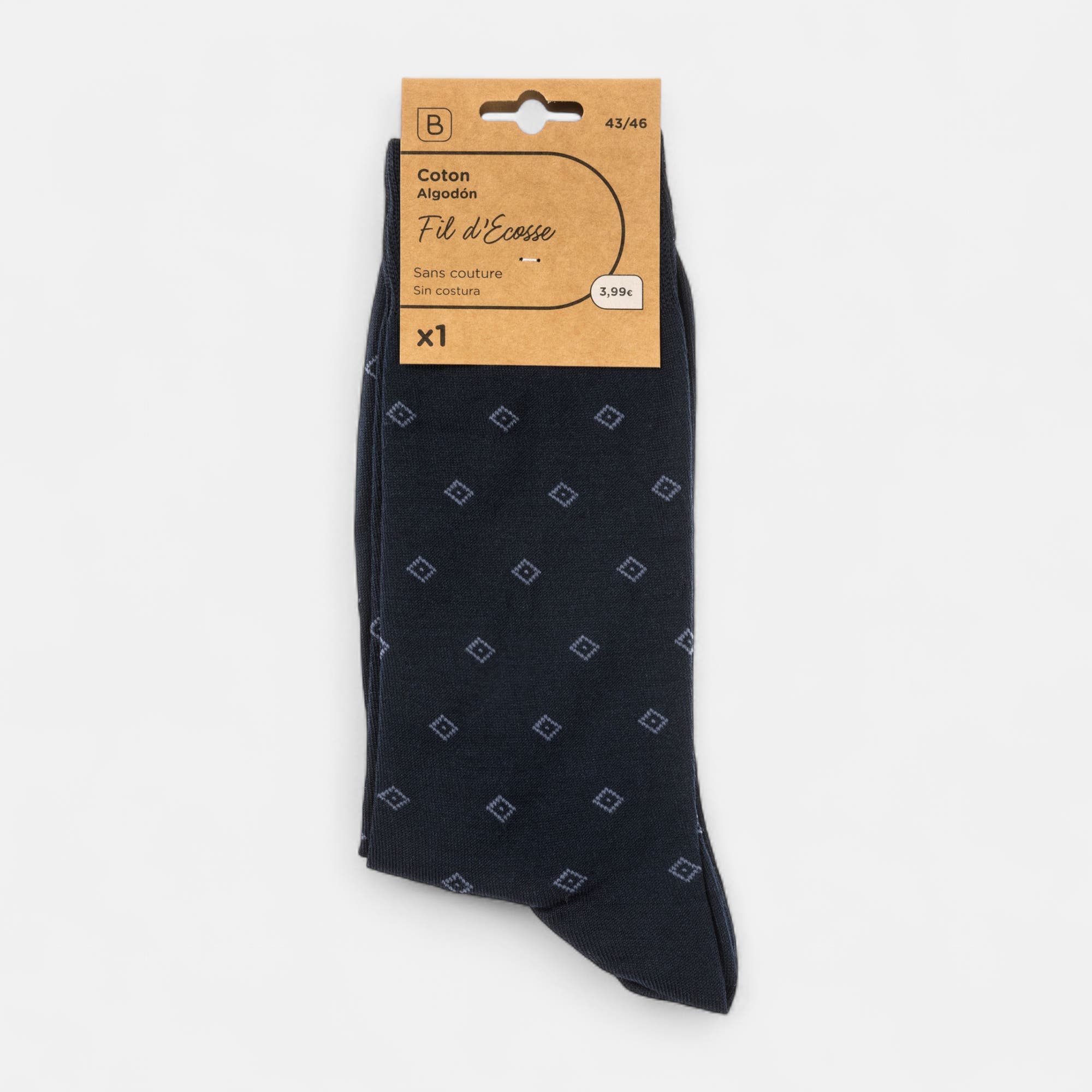 Chaussettes Homme bleu marine