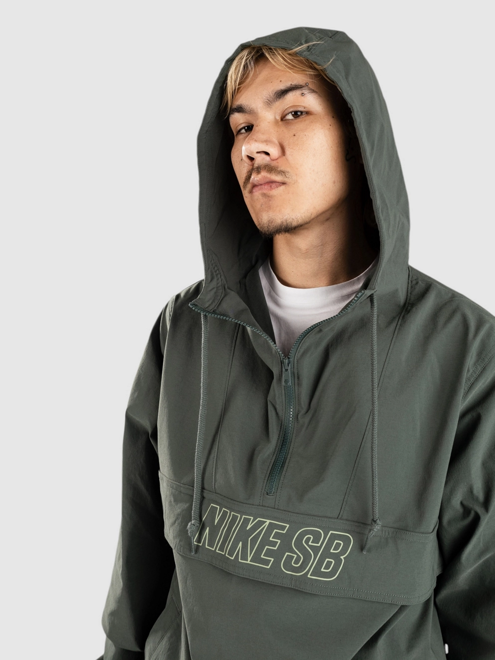 Nike Sb Essential Skate Anorak vintage green/oil green