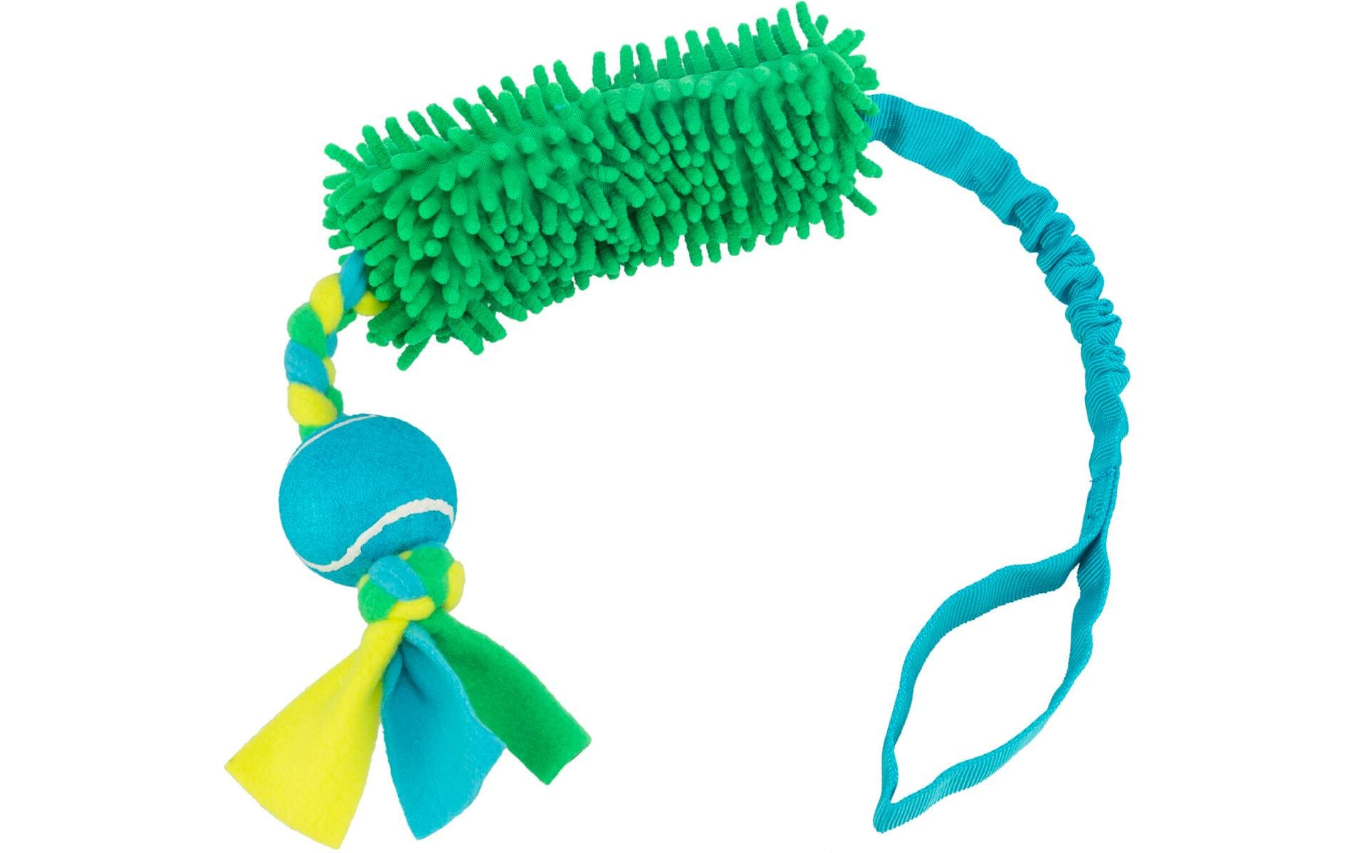 Hunde-Spielzeug Bungee Tugger mit Tennisball, 85 cm, MintHundespielzeug