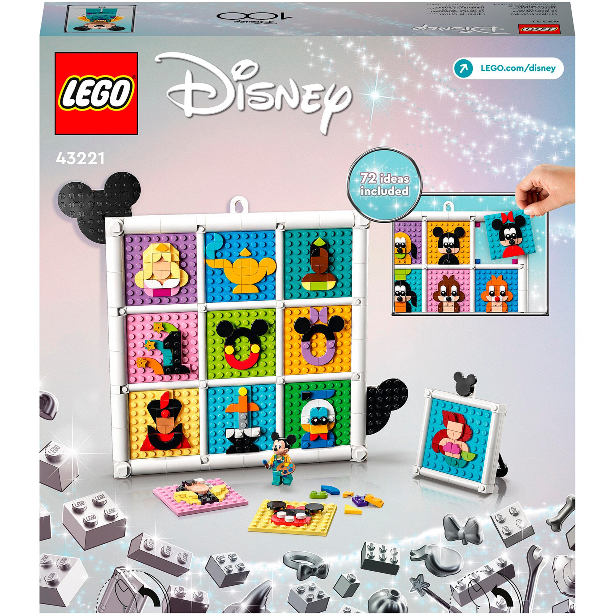 LEGO Konstruktionsspielzeug Disney 100 Jahre Disney Zeichentrickikonen