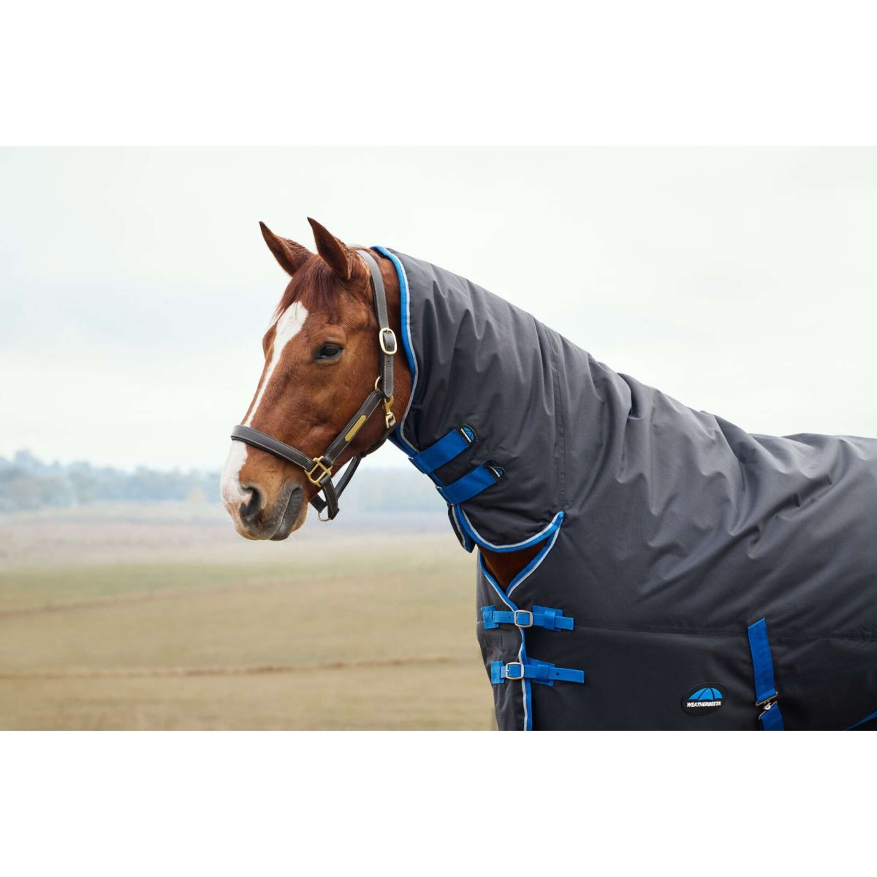 WeatherBeeta ComFiTec Tyro Turnout Combo Neck 220g Zwart/Kobalt