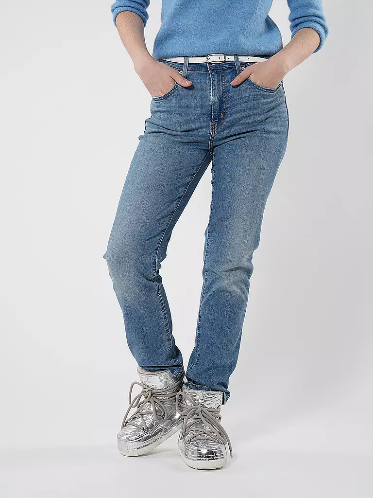LEVI'S® Jeans Straight Fit 724 HIGH RISE COOL JO blau