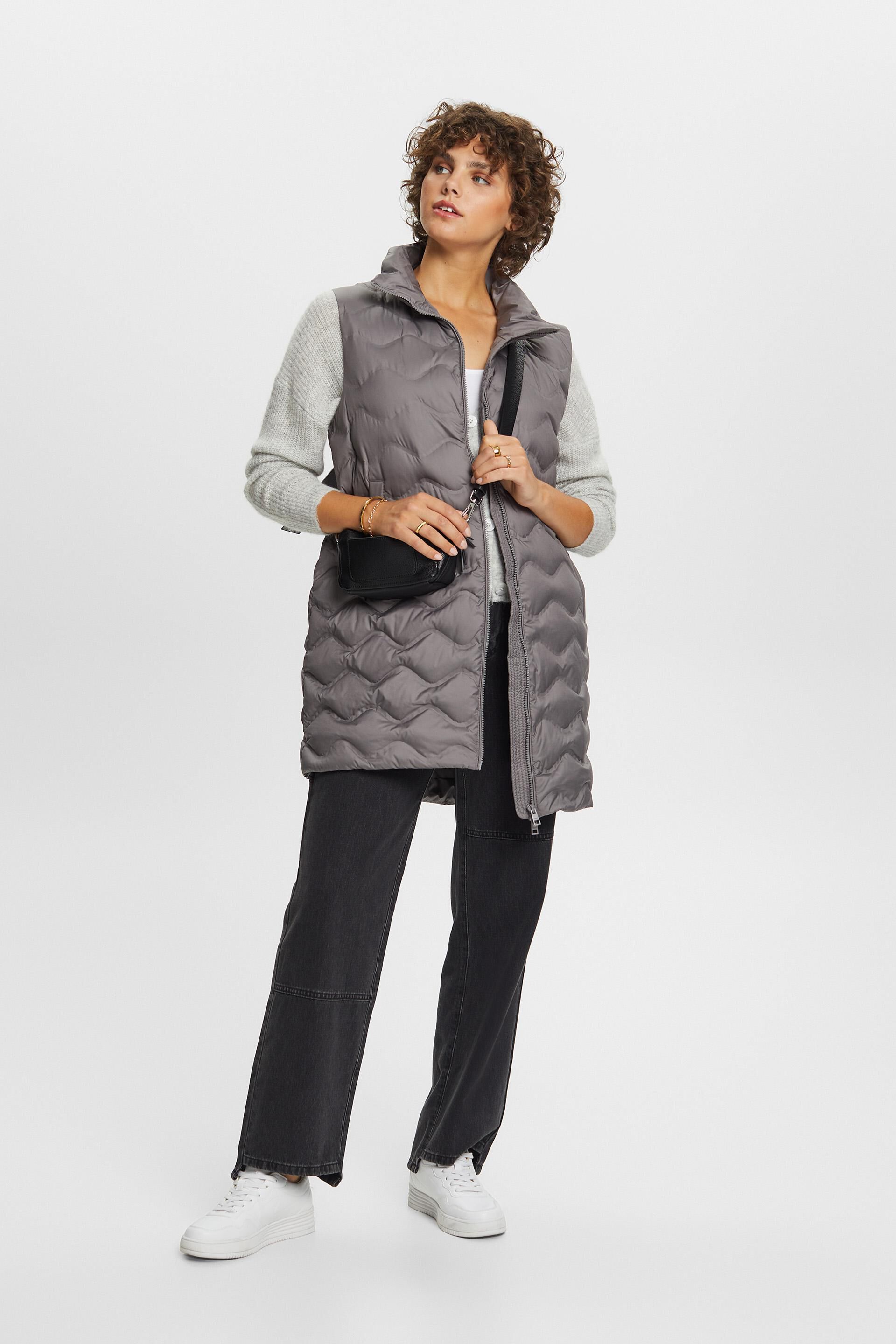 Recyclé gilet long matelassé