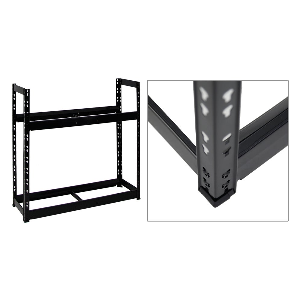 TIGER bandenrek | HxBxD 100x110x35cm | Draagvermogen 150kg | Tot 8 banden op 2 niveaus | Zwart