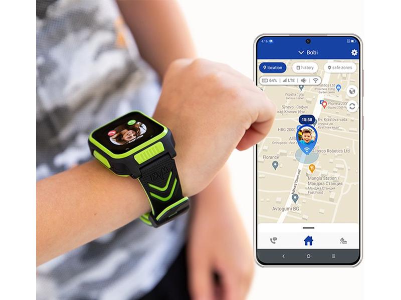 MyKi Smartwatch GPS Kinder Uhr MyKi 4 Weiss/Pink mit SIM-Ka Kinder Smartwatch mit GPS Traker und SOS-Taste, inkl. 1 Monat gratis Daten und Voice SIM-Karte
